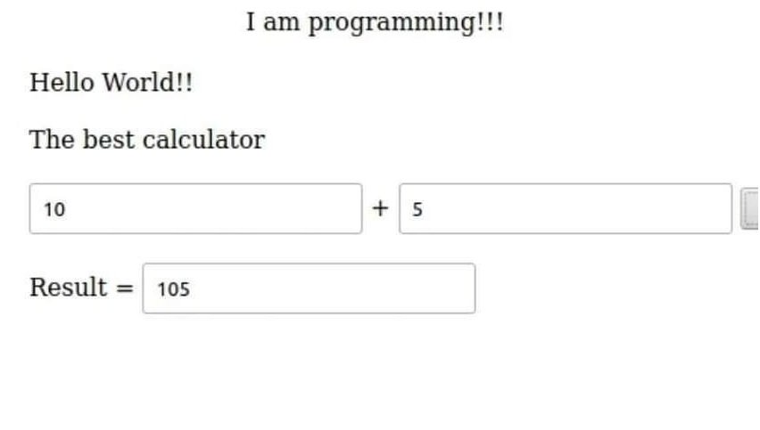 Hacer una calculadora es una ley no escrita que todo programador hace cuando estudia. Cuidado cuando sumes cadenas